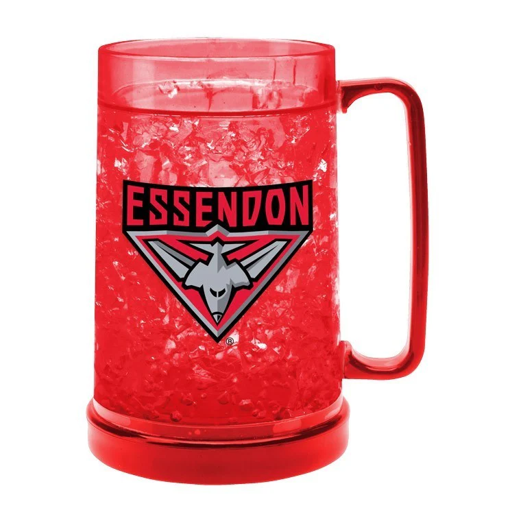 AFL Colour Freeze Mug - Essendon Bombers - 500ML - Gel Freeze Drink Cup - Image 2