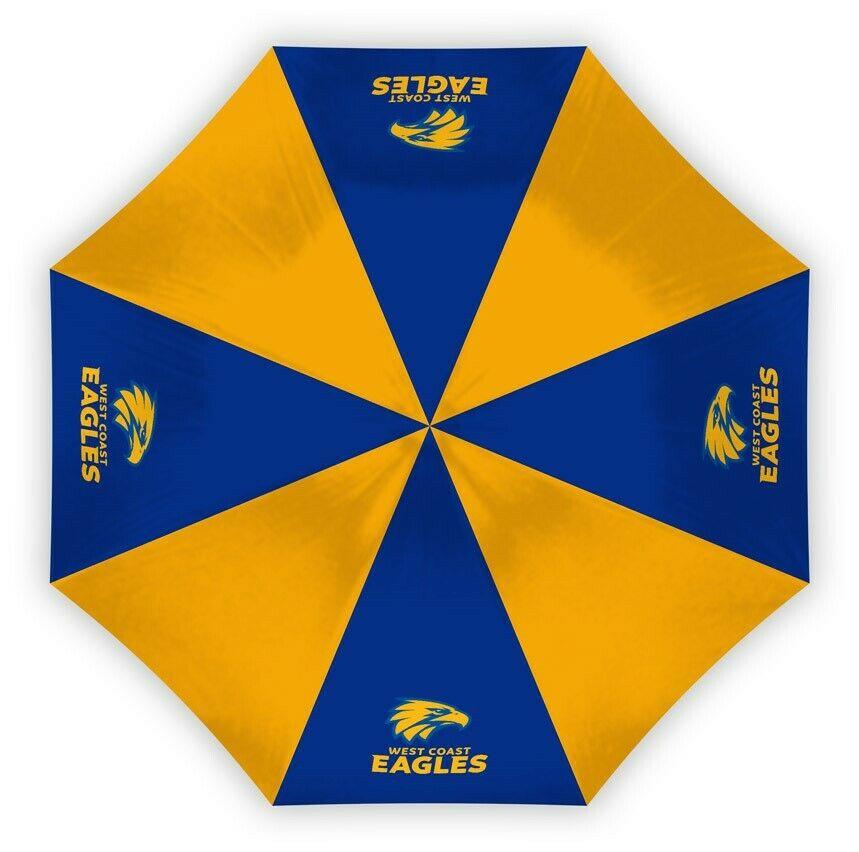 AFL Compact Umbrella - West Coast Eagles - Rain - Glovebox - 60cm Length W17cm - Image 2