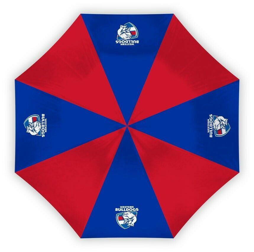 AFL Compact Umbrella - Western Bulldogs - Rain - Glovebox - 60cm Length W17cm - Image 2