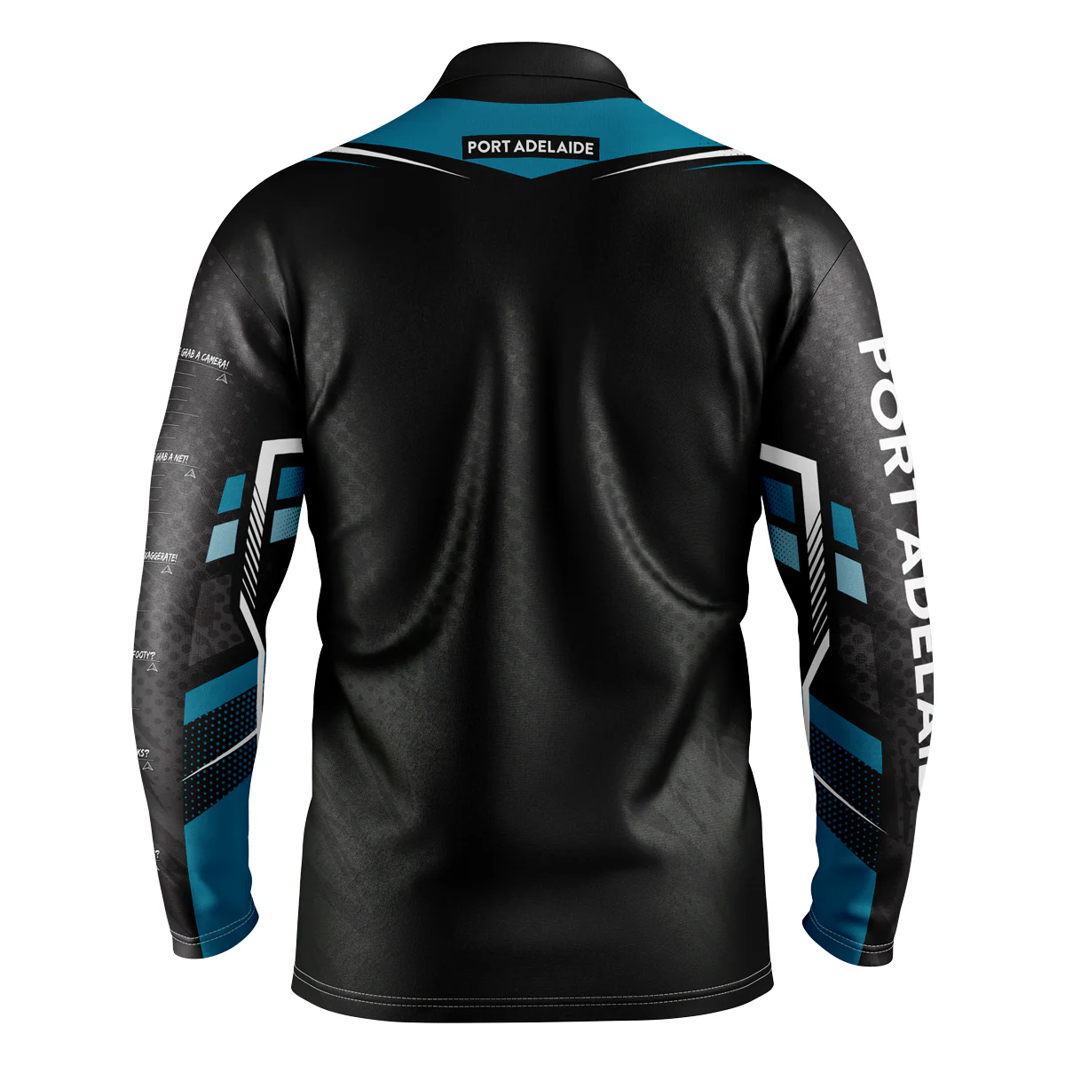 AFL 'Cyber' Fishing Shirt - Port Adelaide Power - Adult - Mens - Polo - Image 2