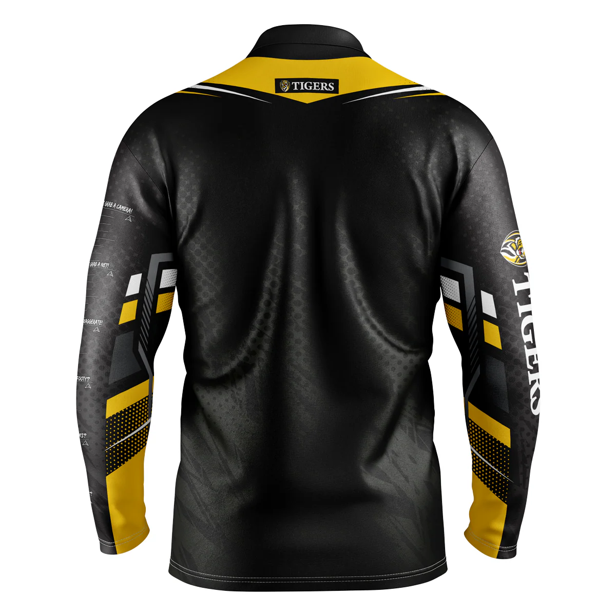 AFL 'Cyber' Fishing Shirt - Richmond Tigers - Adult - Mens - Polo - Image 2
