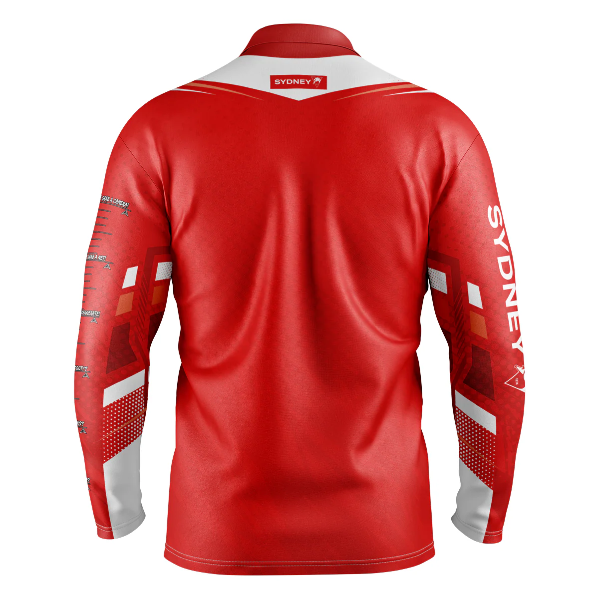 AFL 'Cyber' Fishing Shirt - Sydney Swans - Adult - Mens - Polo - Image 2