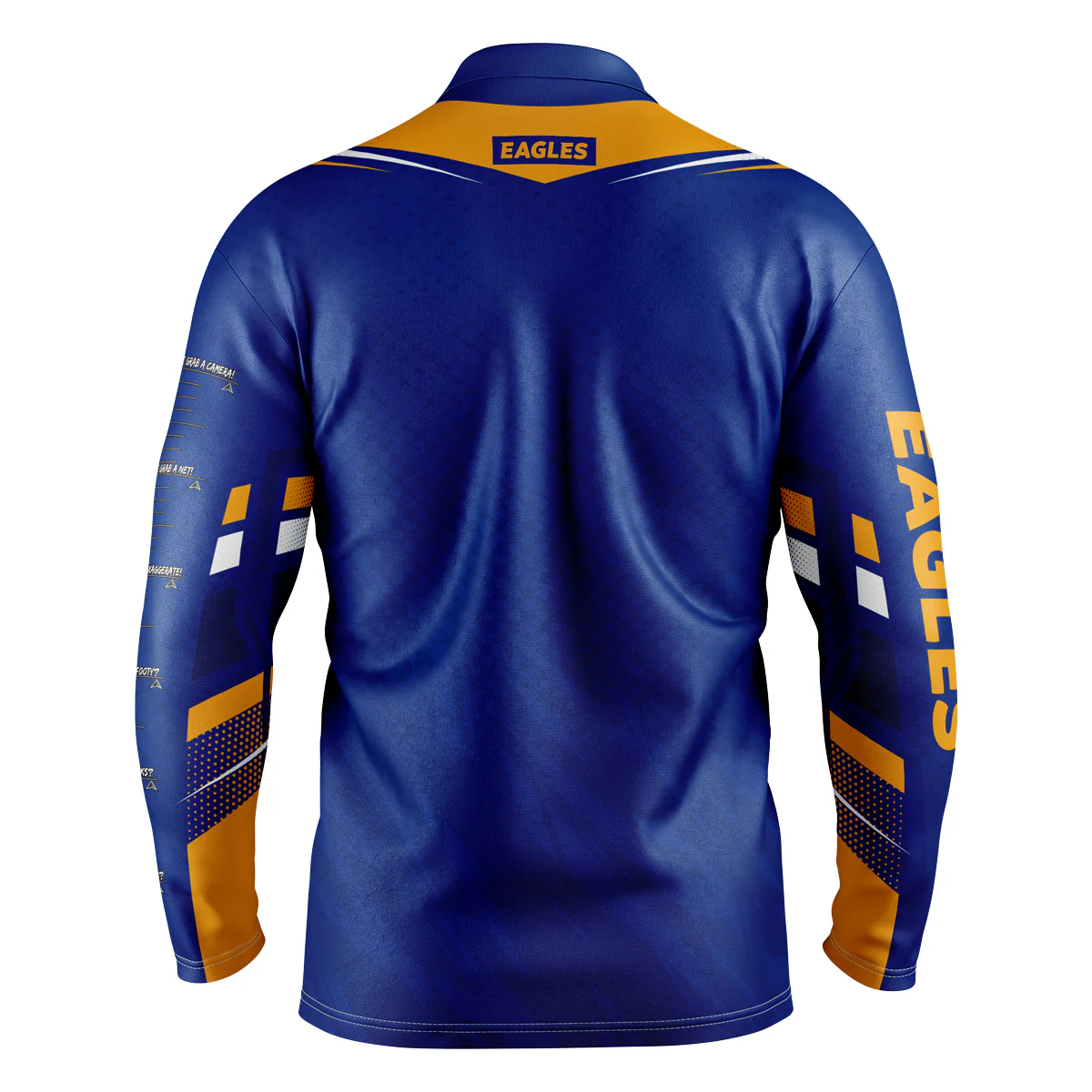 AFL 'Cyber' Fishing Shirt - West Coast Eagles - Adult - Mens - Polo - Image 2