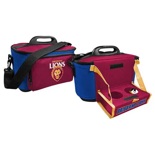 AFL Drink Cooler Bag With Tray - Brisbane Lions - Aussie Rules - Image 2