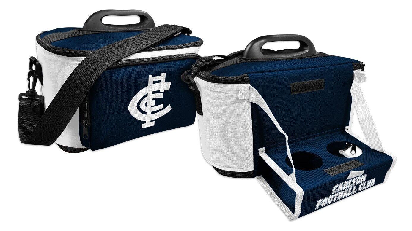 AFL Drink Cooler Bag With Tray - Carlton Blues - Insulated - Team Logo - Image 2