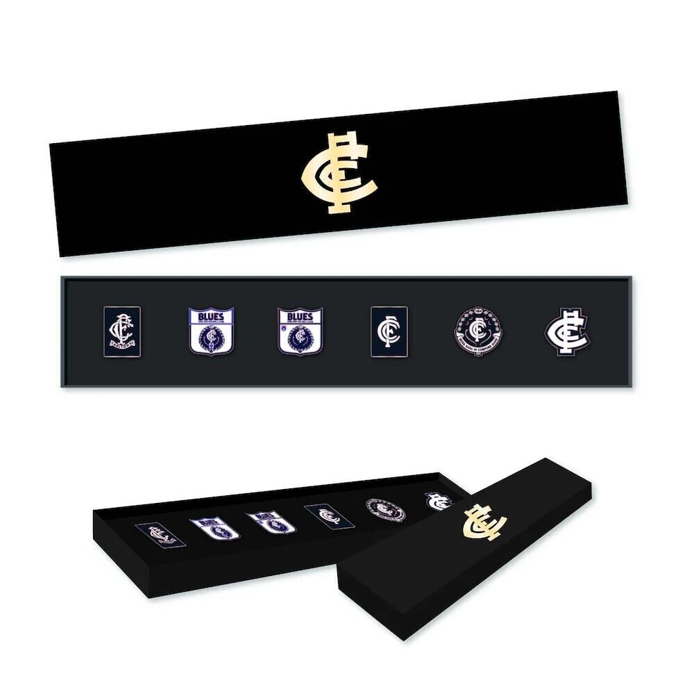 AFL Evolution Pin Set - History Logos - Carlton Blues - Image 2