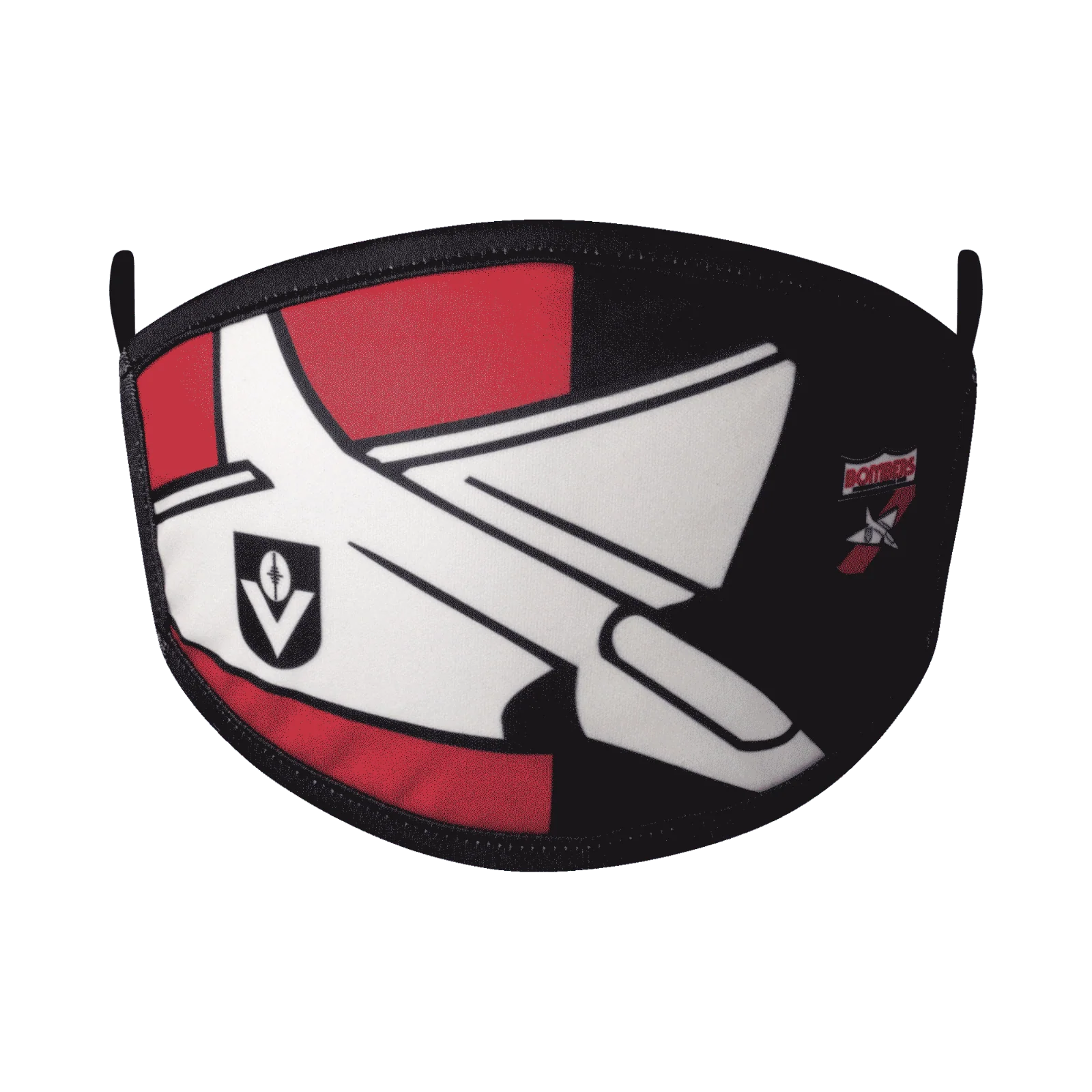 AFL Face Mask 2 Pack - Essendon Bombers - Washable - Adult - 3 Layer Protection