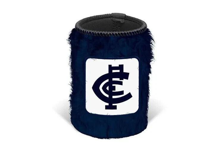 AFL Fluffy Stubby Cooler - Carlton Blues - Can Holder - Image 2