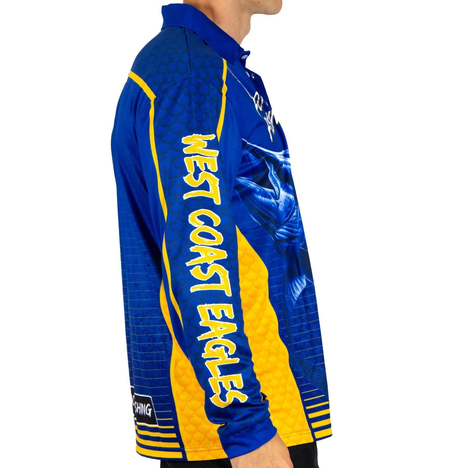 AFL Footy 'n' Fishing Shirt - West Coast Eagles - Adult - Mens - Polo - Image 2