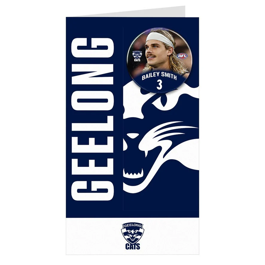AFL Gift Card With Badge - Geelong Cats - Bailey Smith - Image 2