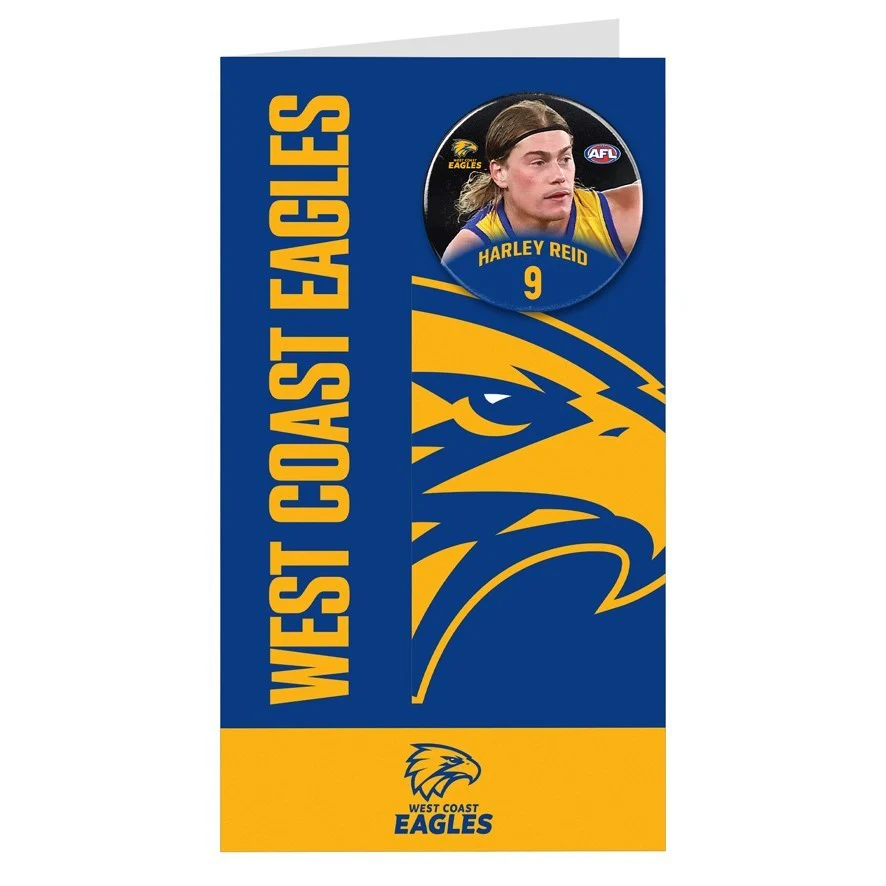 AFL Gift Card With Badge - West Coast Eagles - Harley Reid - Image 2