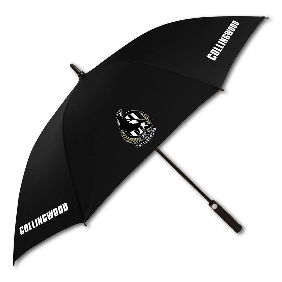 AFL Golf Umbrella - Collingwood Magpies - Rain Weather - 76cm Length - Image 2