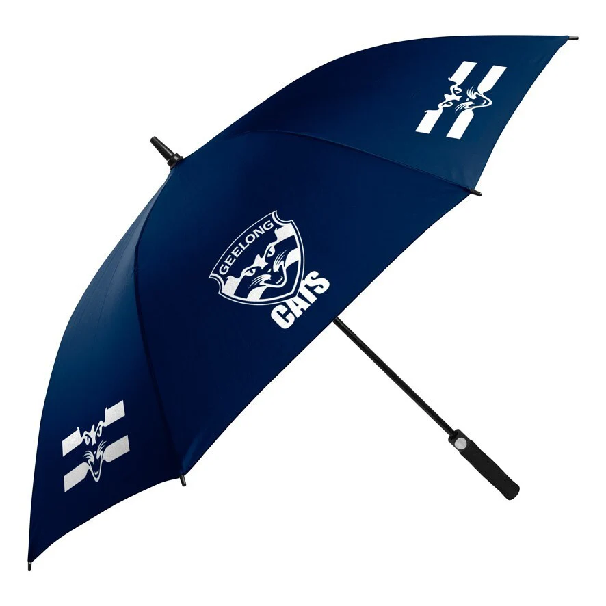 AFL Golf Umbrella - Geelong Cats - Rain Weather - 76cm Length