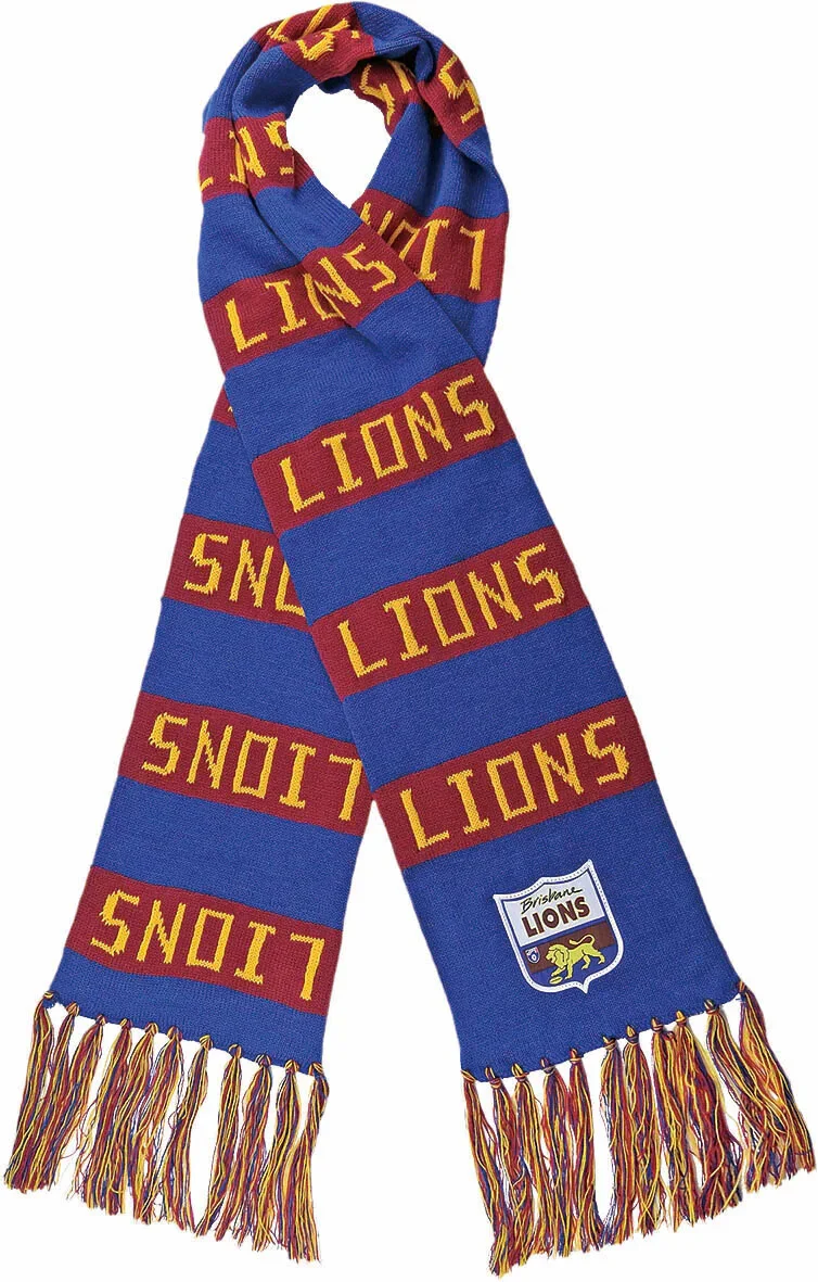 AFL Heritage Bar Scarf - Brisbane Lions - Supporter Team Wear - Image 2