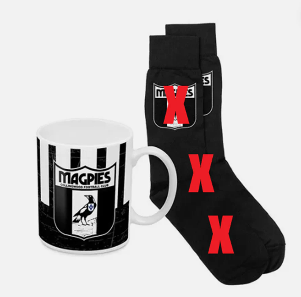 AFL Heritage Coffee Mug - Collingwood Magpies - Gift Boxed - MUG ONLY