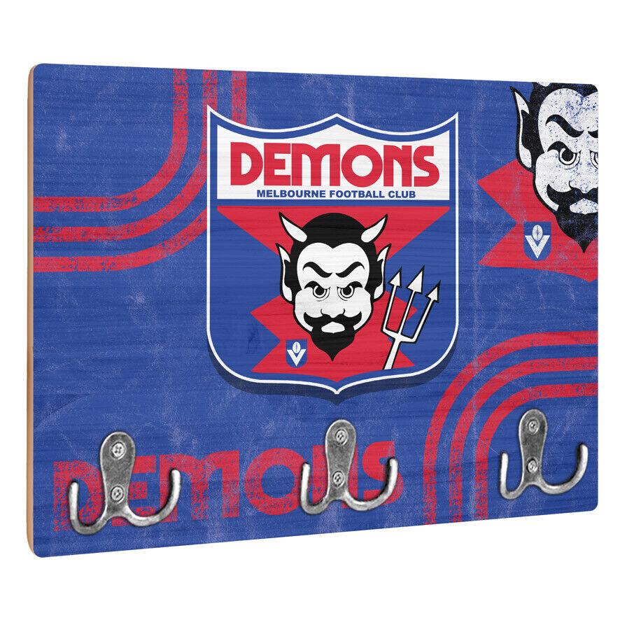 AFL Heritage Key Rack - Melbourne Demons - Gift - Retro - Image 2