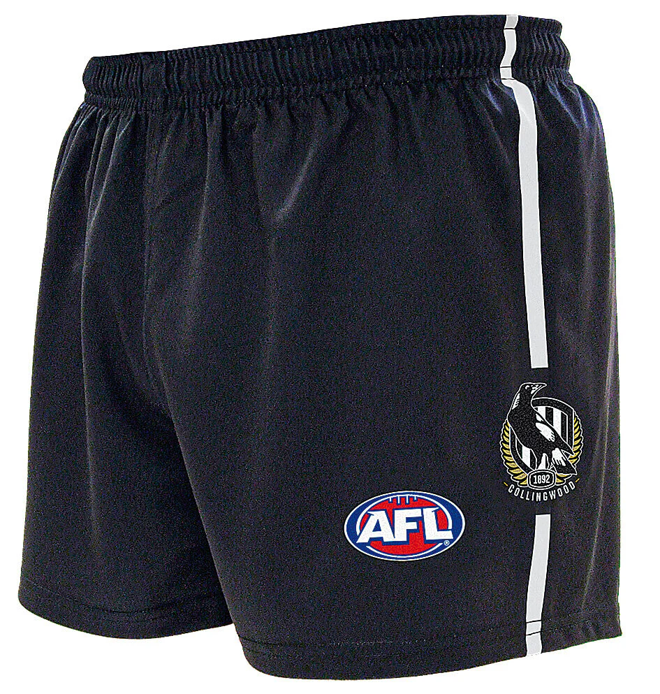 AFL Home Baggy Shorts - Collingwood Magpies - Adult - Supporter