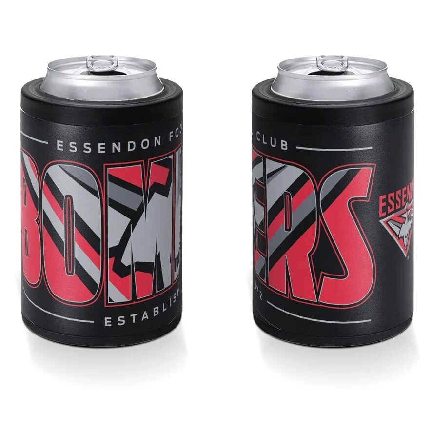 AFL Insulated Can Cooler - Essendon Bombers - Stubby Cooler - Twist Top Lid - Image 2