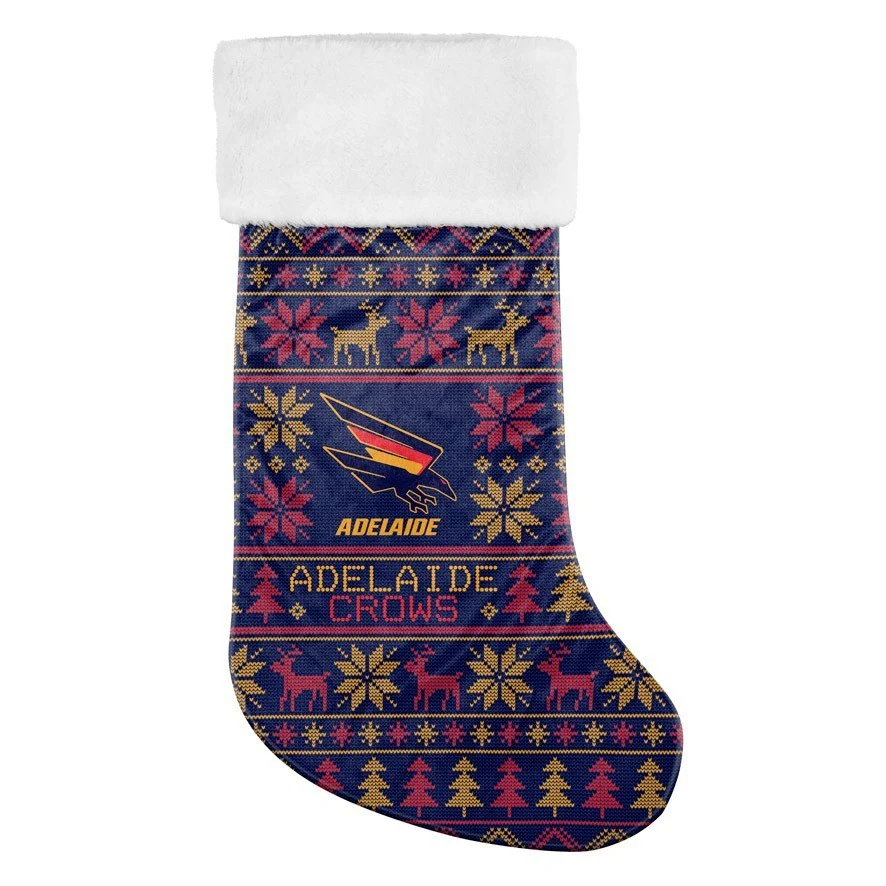 AFL Jumbo Christmas Stocking  Adelaide Crows  Sweater Print  XMAS - Image 2