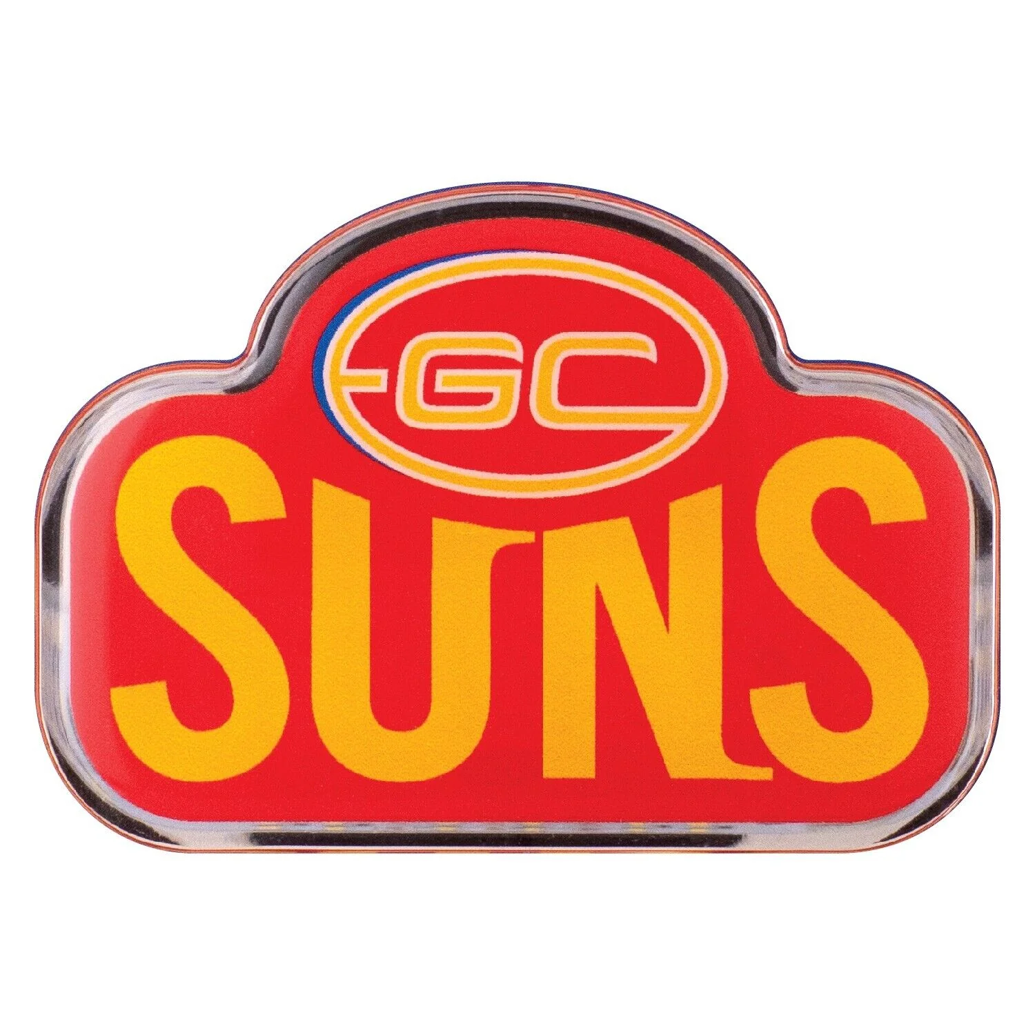 AFL Logo Emblem - Gold Coast Suns - Supporter Car Badge - Image 2