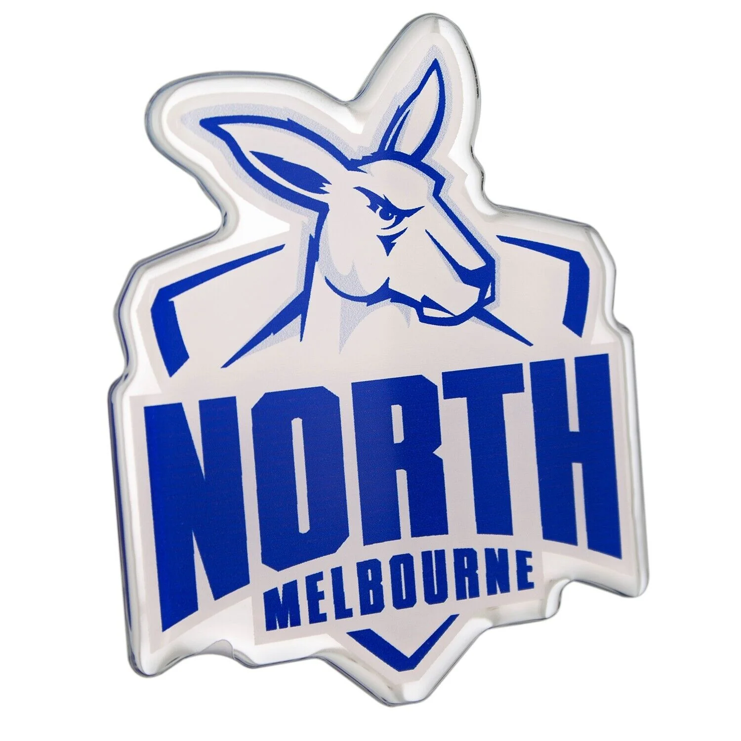 AFL Logo Emblem - North Melbourne Kangaroos - Supporter Car Badge - Image 2