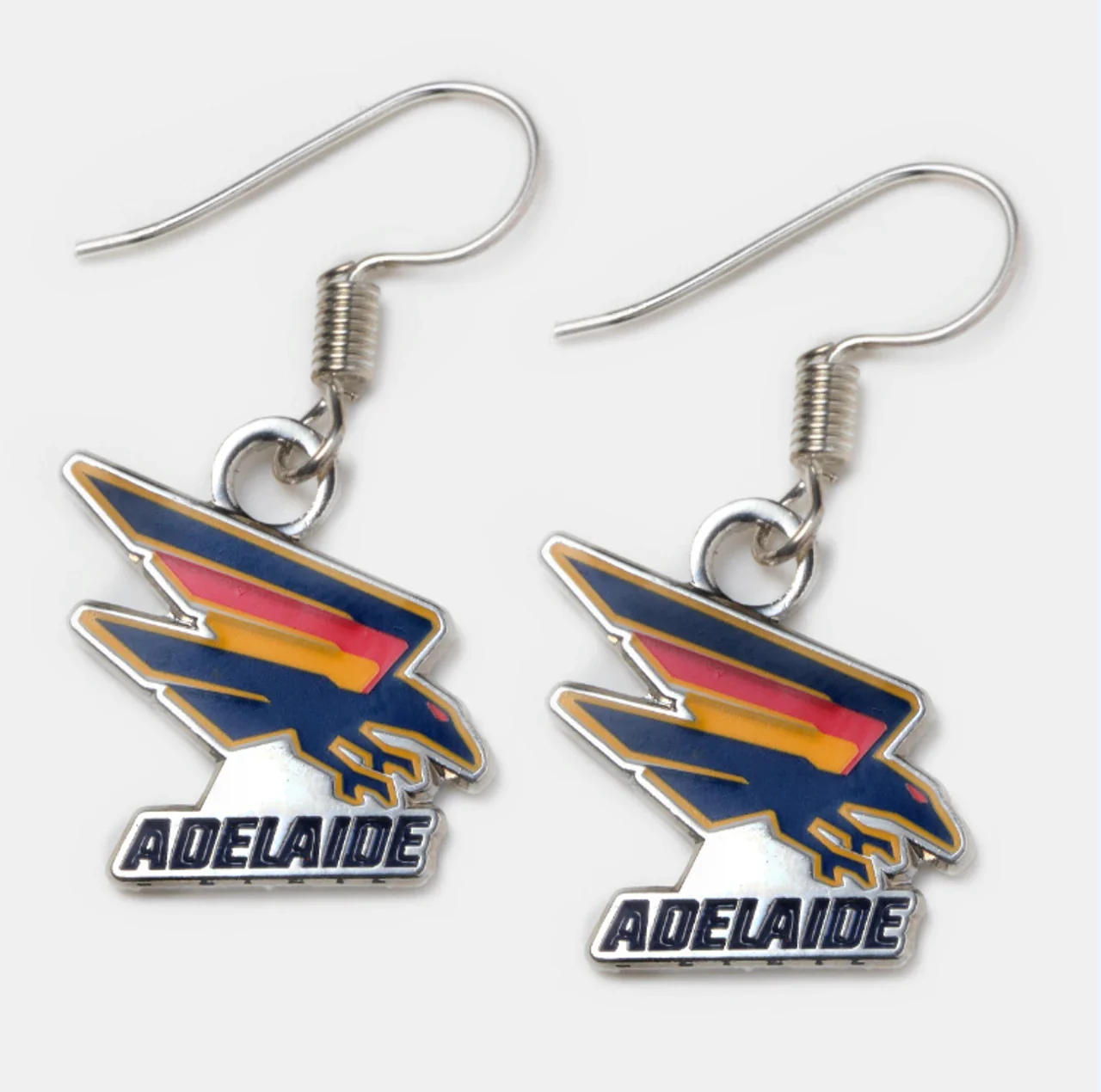 AFL Logo Metal Earrings - Adelaide Crows - Surgical Steel - Drop Earring - Image 2