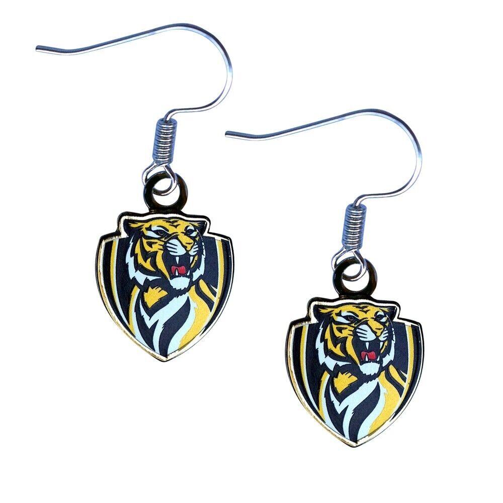 AFL Logo Metal Earrings - Richmond Tigers - Surgical Steel - Drop Earrings - Image 2