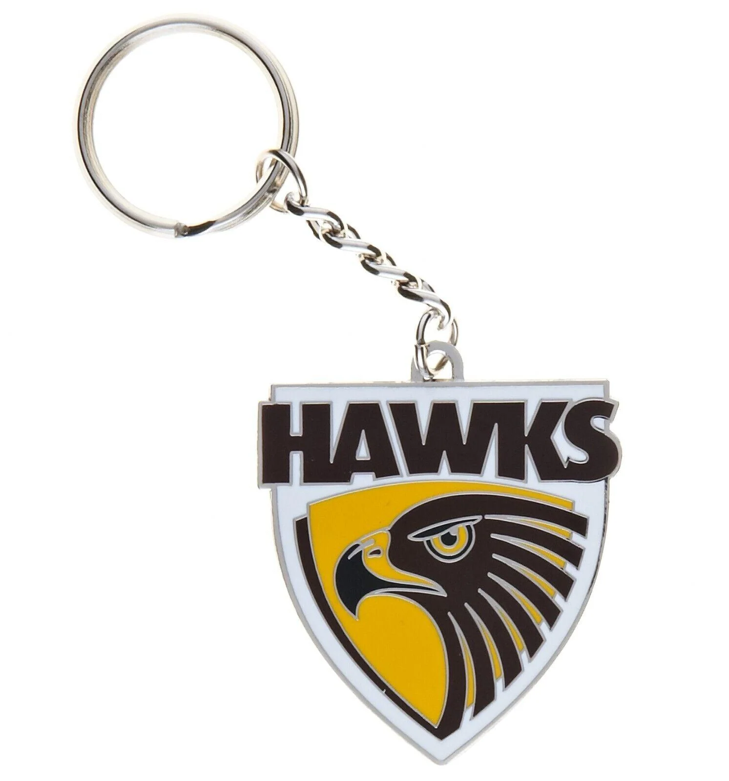 AFL Logo Metal Key Ring - Hawthorn Hawks - Keyring - Aussie Rules - TROFE - Image 2