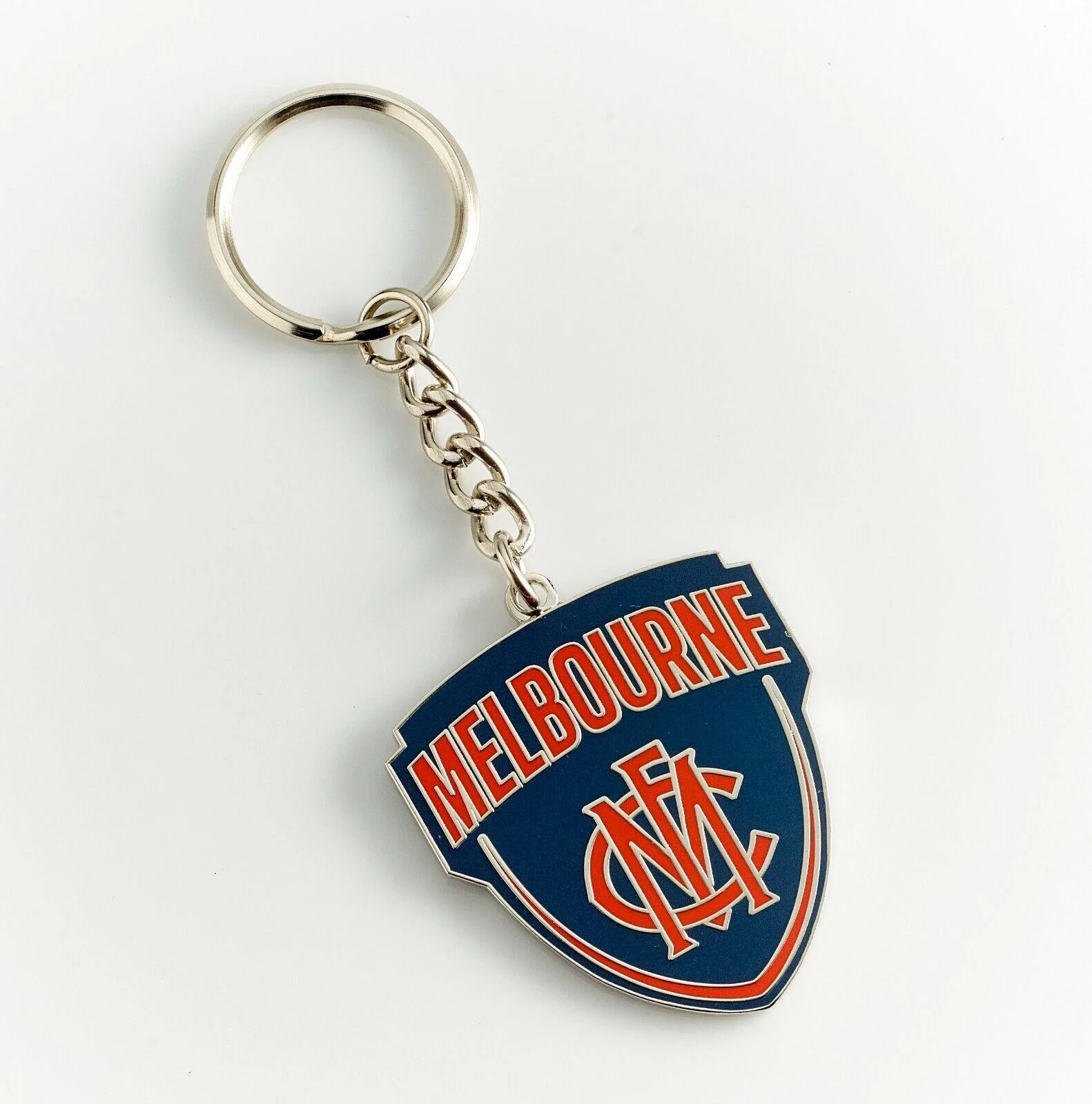 AFL Logo Metal Key Ring - Melbourne Demons - Keyring - Aussie Rules - TROFE - Image 2