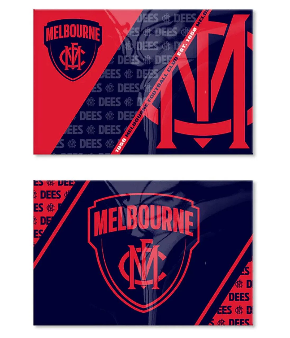 AFL Magnet Set of 2 - Melbourne Demons - Set of Two Magnets