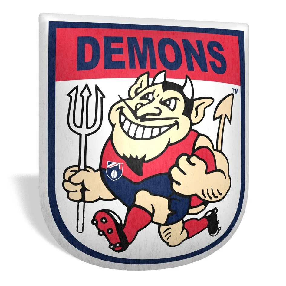 AFL Mascot Shaped Cushion - Melbourne Demons - 35cm x 40cm - Pillow - Image 2