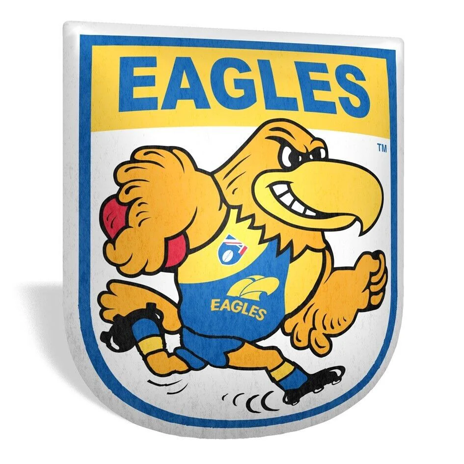 AFL Mascot Shaped Cushion - West Coast Eagles - 35cm x 40cm - Pillow - Image 2