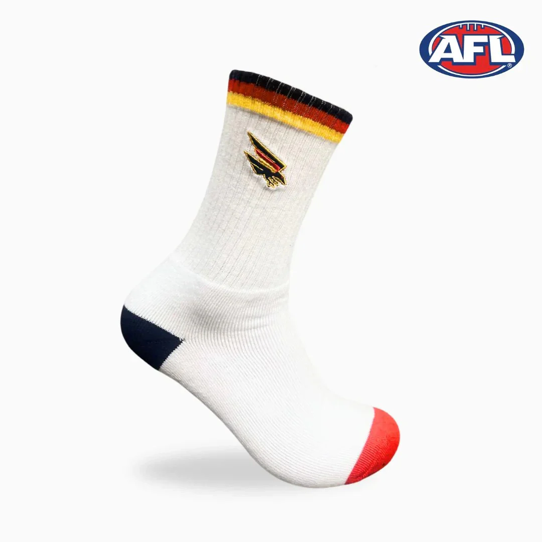 AFL Mens Crew Socks - Adelaide Crows - One Set - Sock