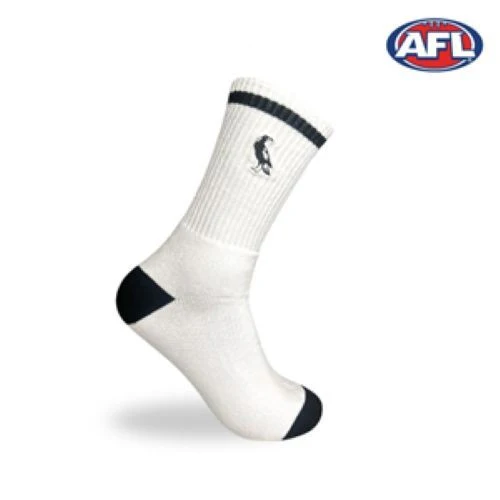 AFL Mens Crew Socks - Collingwood Magpies - One Set - Sock