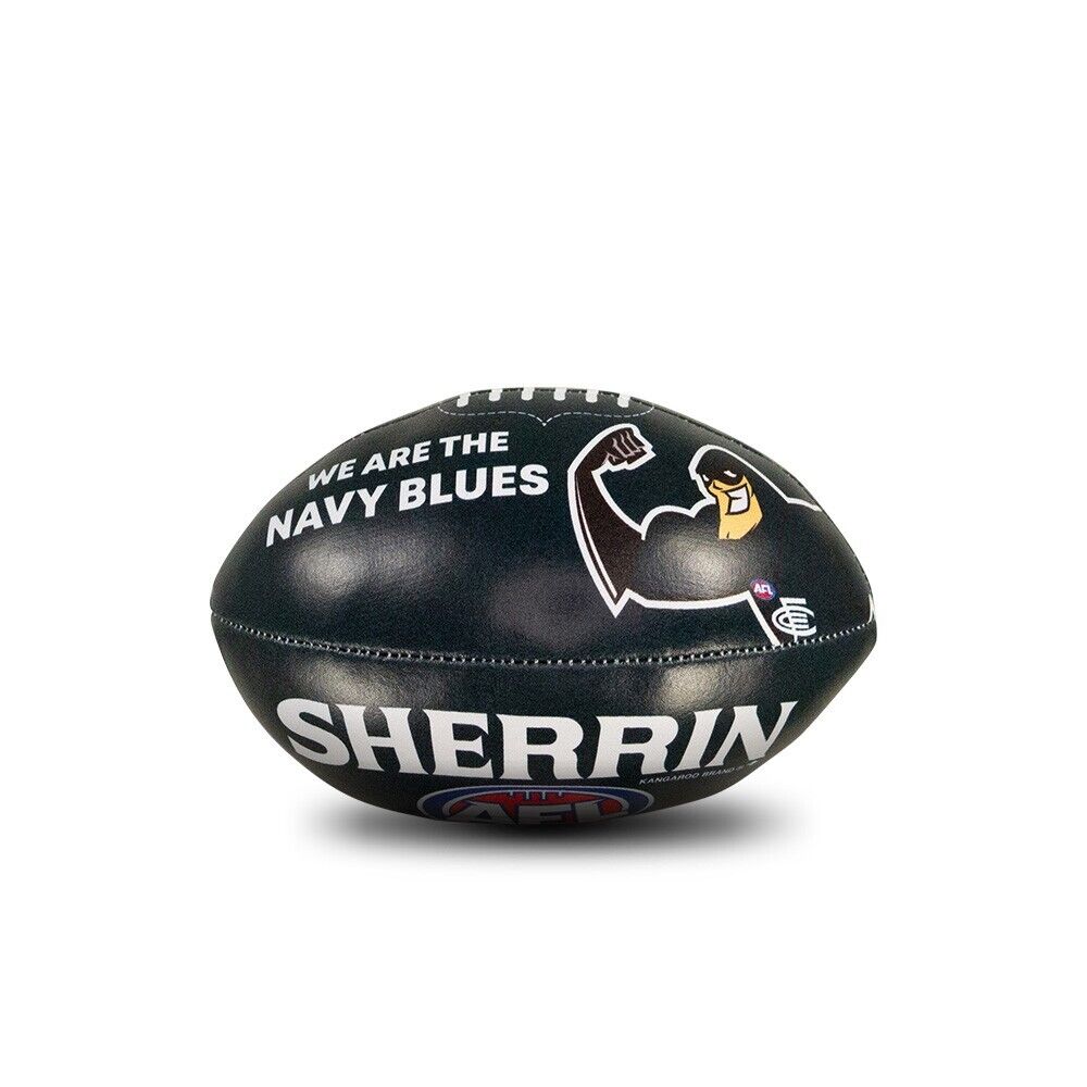 AFL Mini Supporter Sponge Football - Carlton Blues - Ball - Image 3