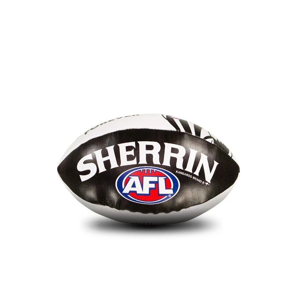 AFL Mini Supporter Sponge Football - Collingwood Magpies - Ball - Image 4