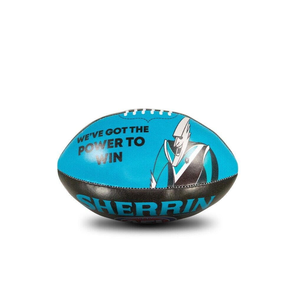 AFL Mini Supporter Sponge Football - Port Adelaide Power - Ball - Image 3