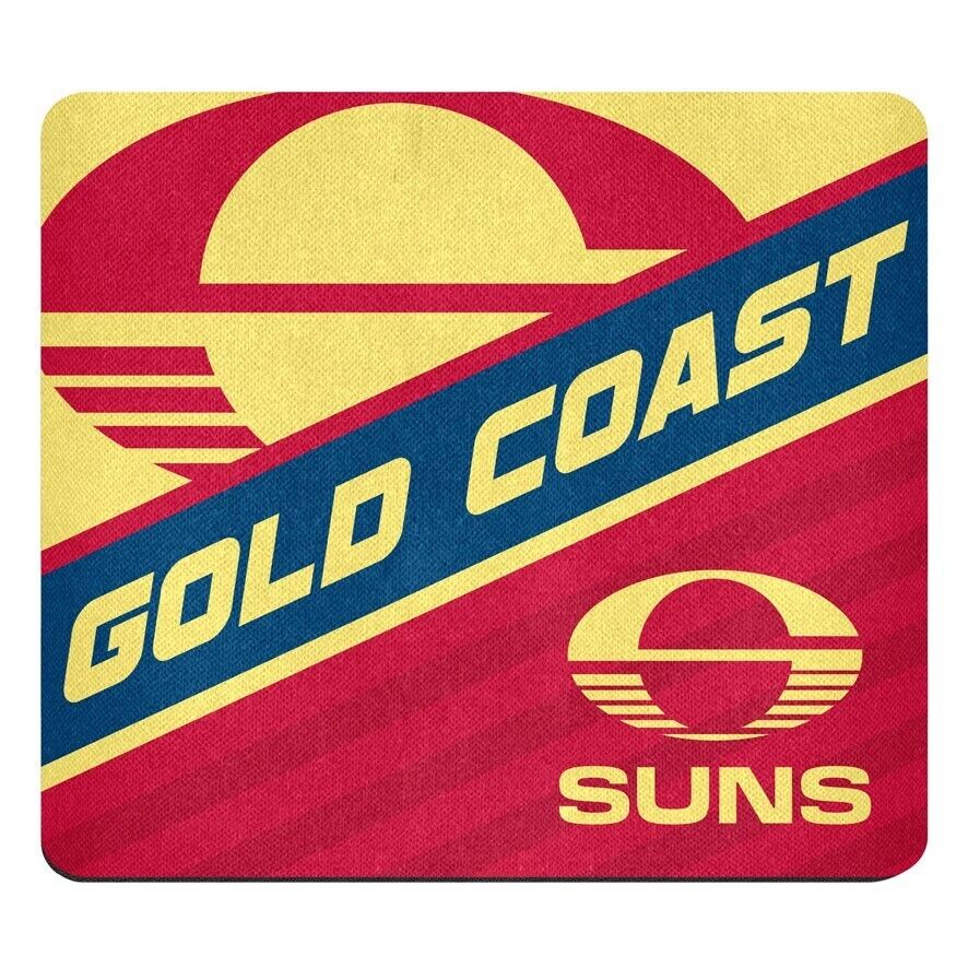 AFL Mouse Mat - Gold Coast Suns - Mouse Pad - 22cm x 19cm - Image 2
