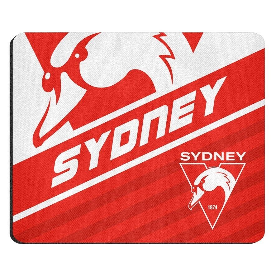AFL Mouse Mat - Sydney Swans - Mouse Pad - 22cm x 19cm - Image 2