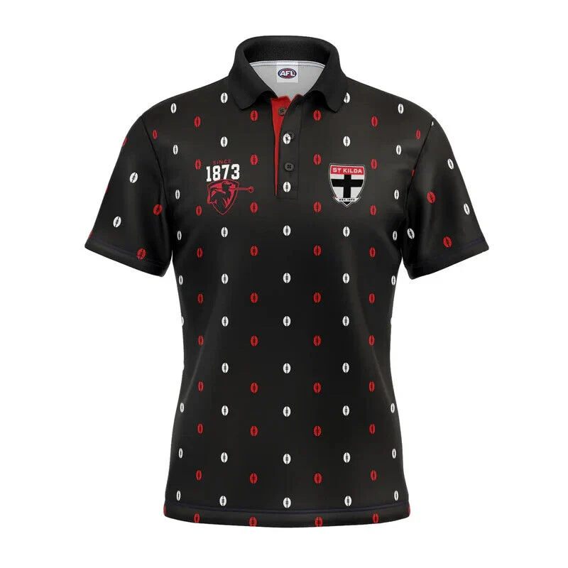 AFL 'Mulligan' Golf Polo - St Kilda Saints - Adult - Mens - Polo