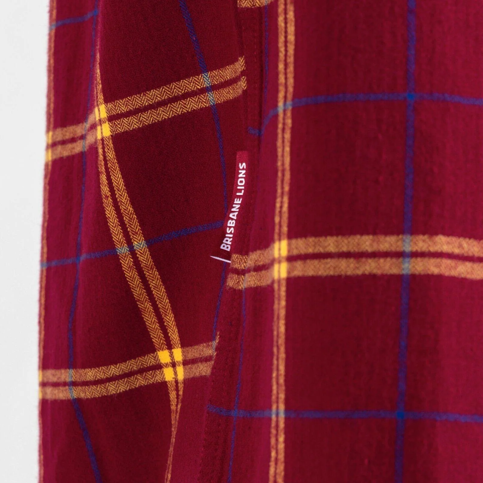 AFL 'Mustang' Flannel Polo - Brisbane Lions - Flanno Shirt - Flannelette - Image 4