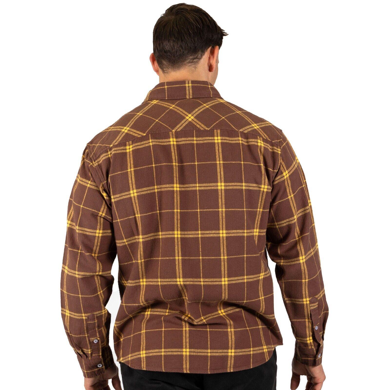 AFL 'Mustang' Flannel Polo - Hawthorn Hawks - Flanno Shirt - Flannelette - Image 2