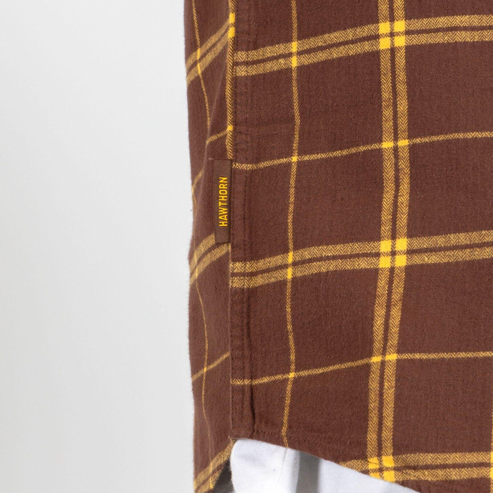 AFL 'Mustang' Flannel Polo - Hawthorn Hawks - Flanno Shirt - Flannelette - Image 4