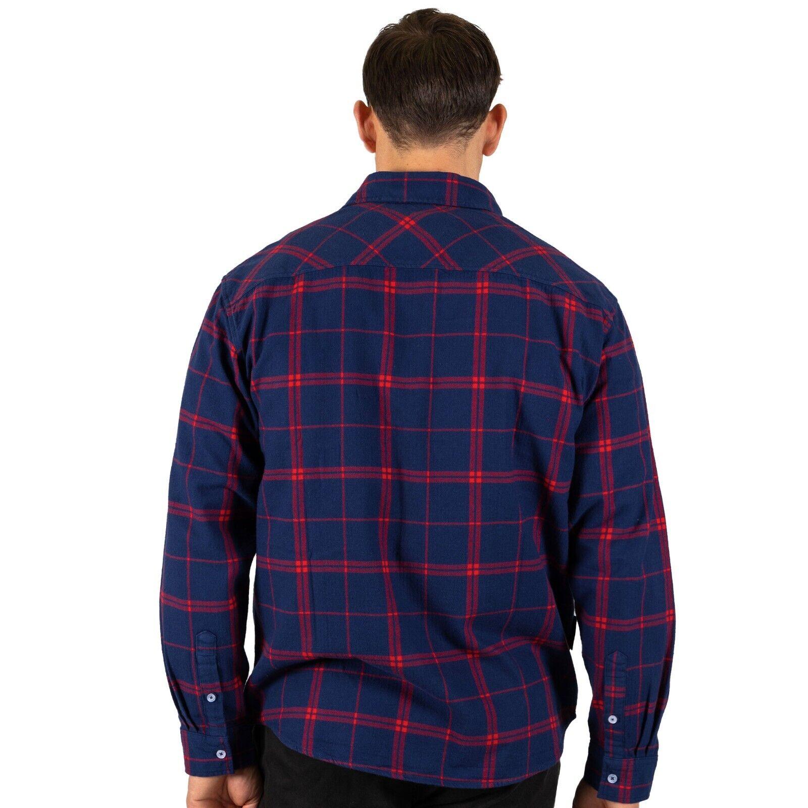 AFL 'Mustang' Flannel Polo - Melbourne Demons - Flanno Shirt - Flannelette - Image 2