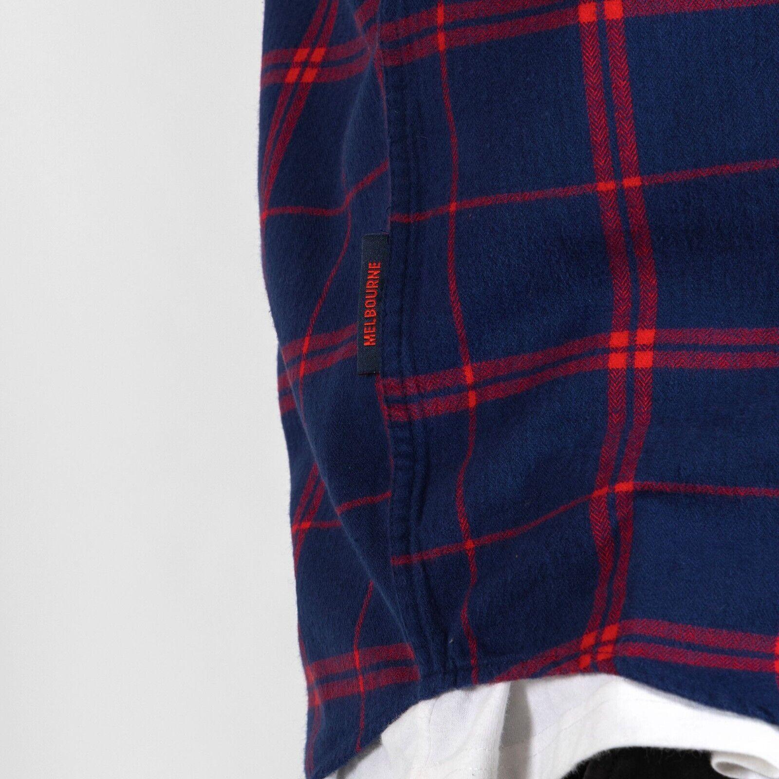 AFL 'Mustang' Flannel Polo - Melbourne Demons - Flanno Shirt - Flannelette - Image 4