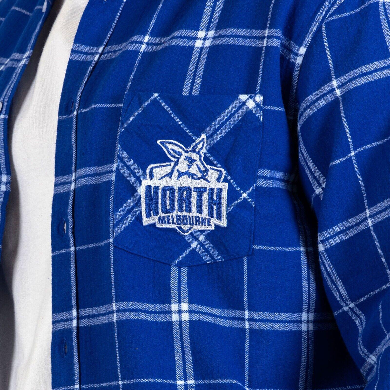 AFL 'Mustang' Flannel Polo - North Melbourne Kangaroos - Flanno Shirt - Image 3