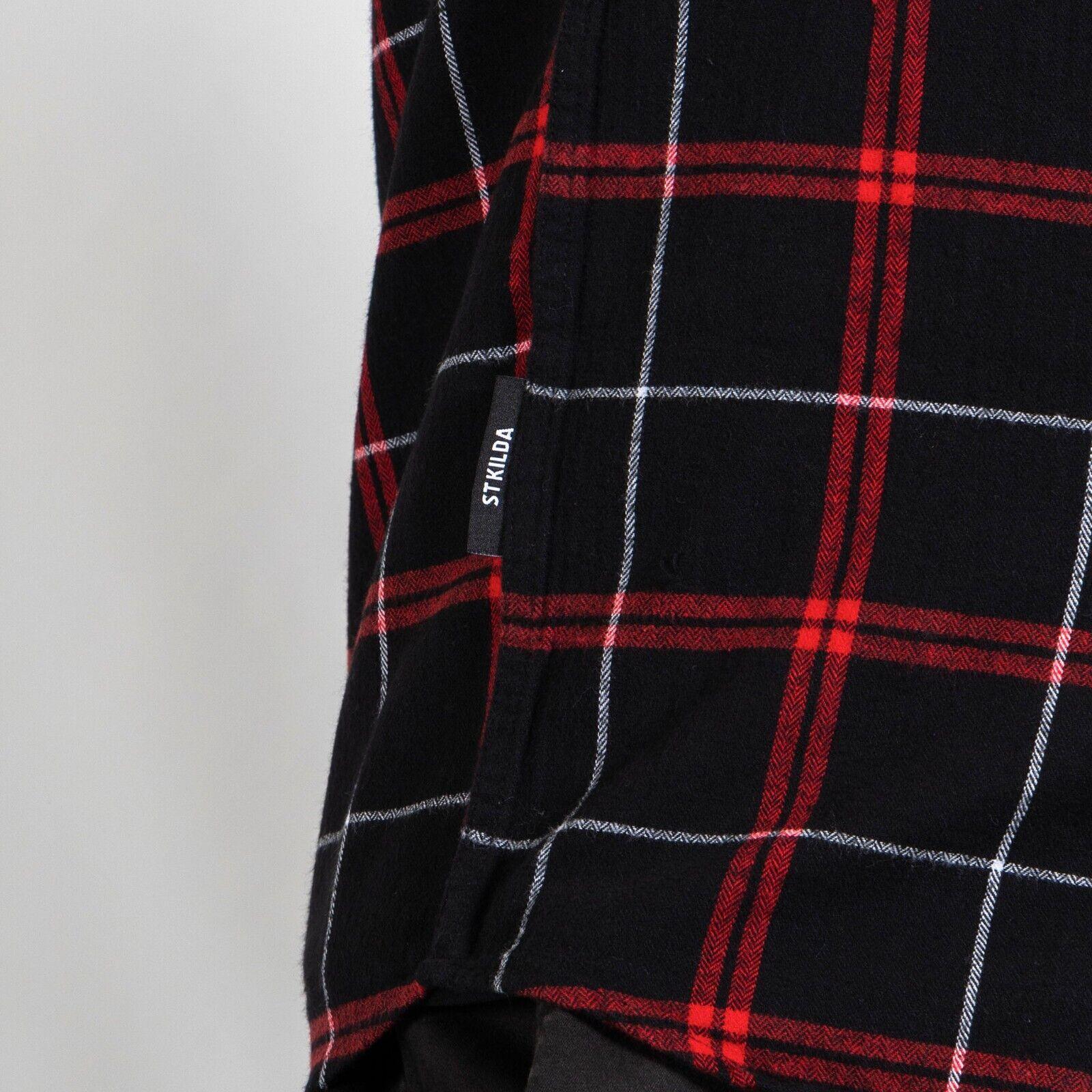AFL 'Mustang' Flannel Polo - St Kilda Saints - Flanno Shirt - Flannelette - Image 4