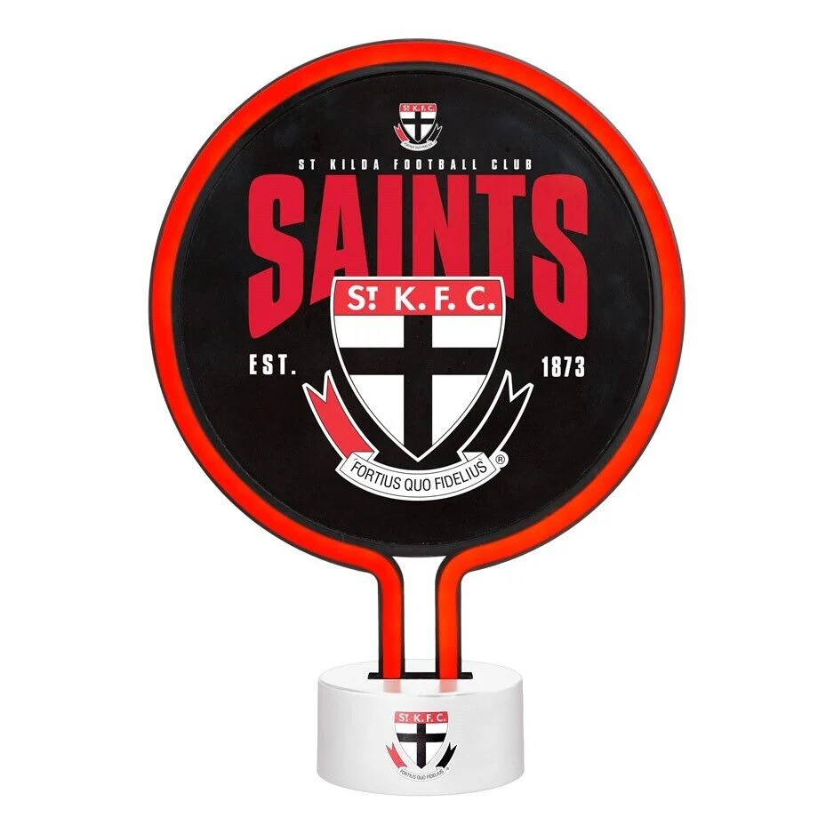 AFL Neon Light - St Kilda Saints - 30 x 21.5 x 8.5cm - Team Logo - Image 2