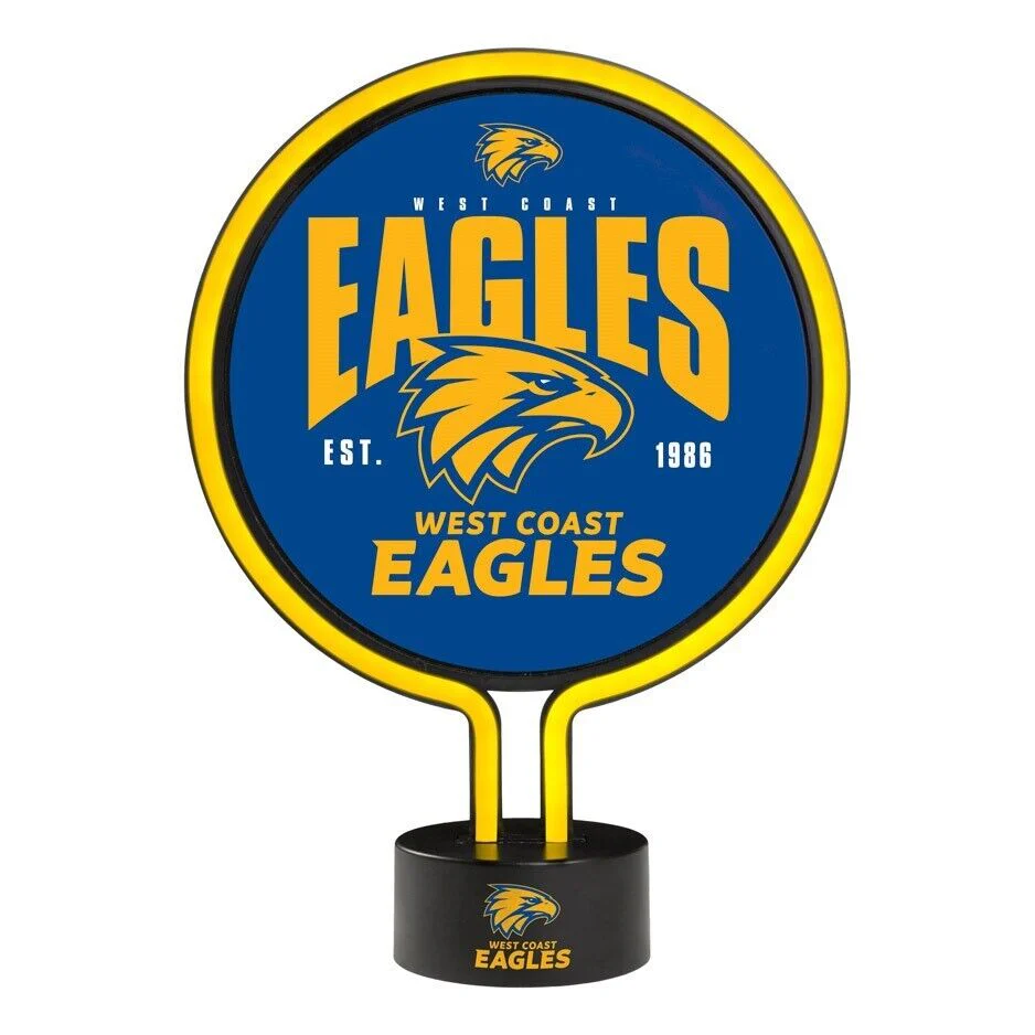AFL Neon Light - West Coast Eagles - 30 x 21.5 x 8.5cm - Team Logo - Image 2