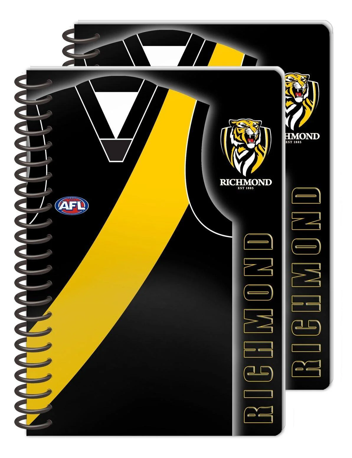 AFL Notebook Pad - Set Of Two - Richmond Tigers - Rugby League - Image 2
